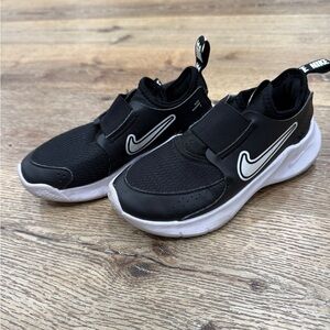 Nike Kids Black Sneakers with White Accents